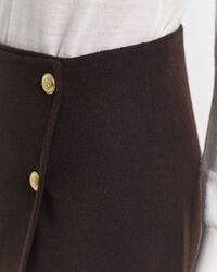 Midi Handstitched Wrap Skirt