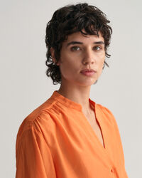 Relaxed Fit Cotton Silk Blouse