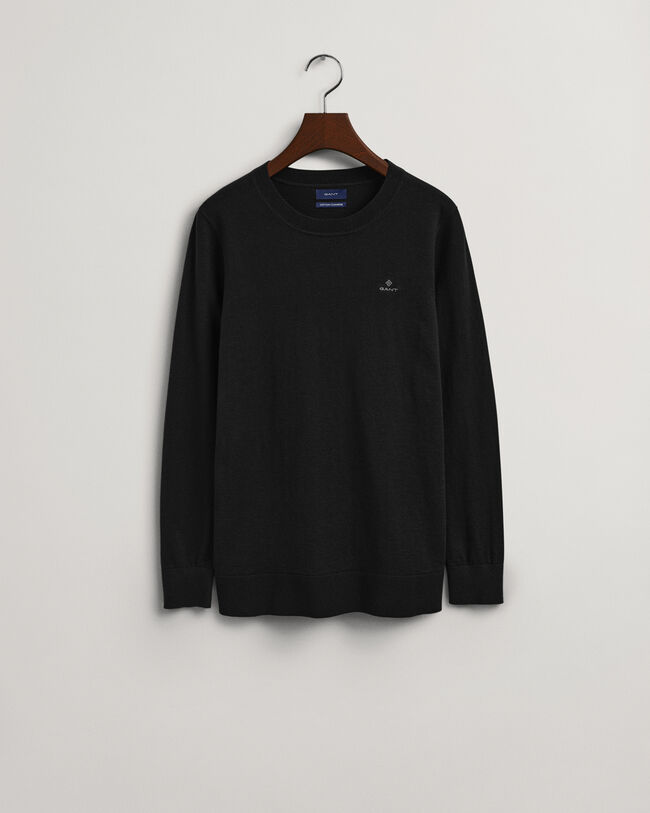 Cotton Cashmere Crew Neck Sweater