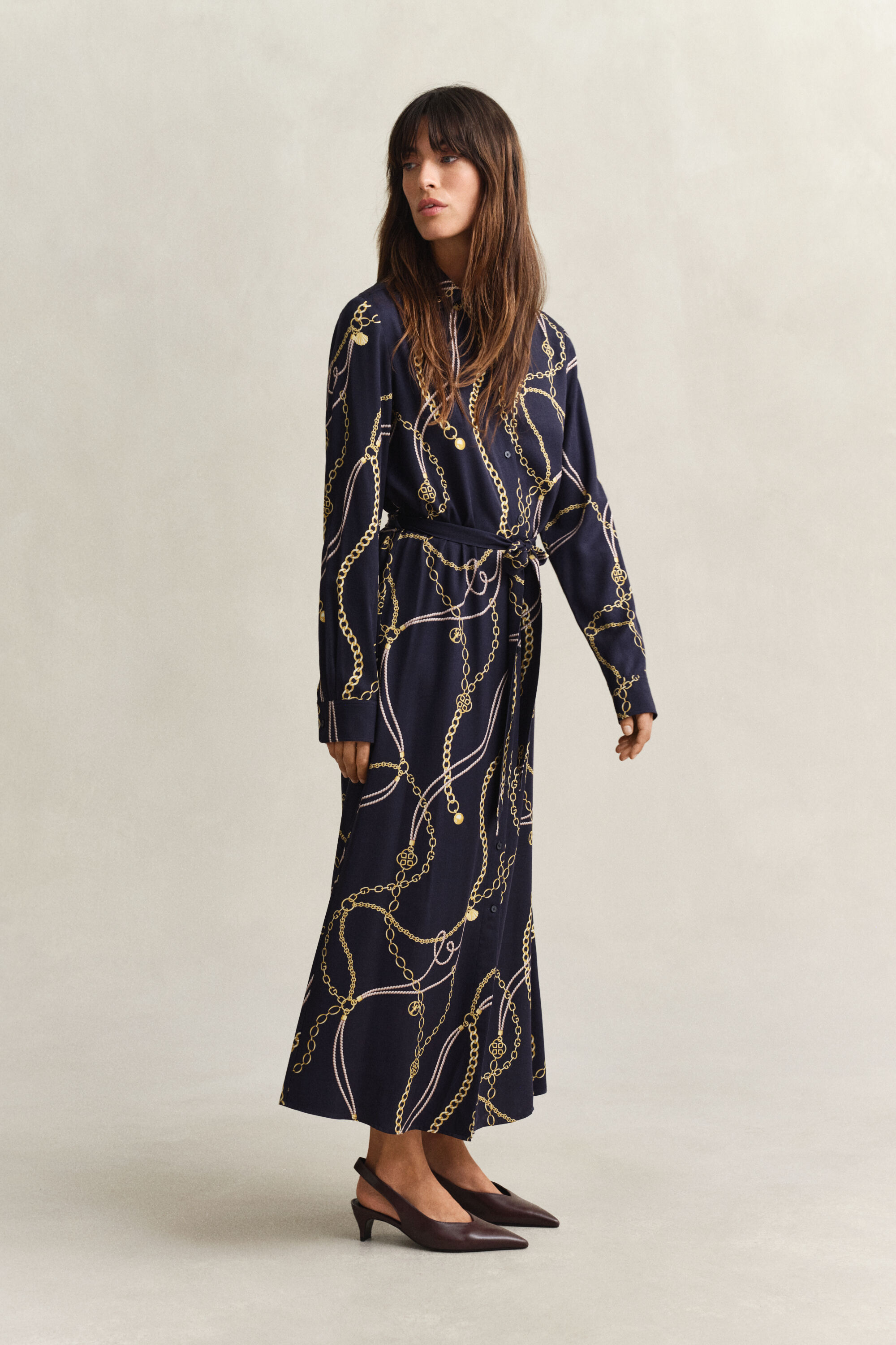 Printed Shirt Dress