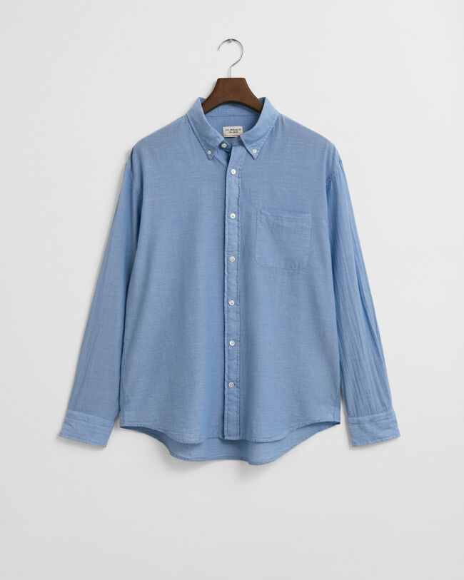 Relaxed Fit Indigo Chambray Shirt