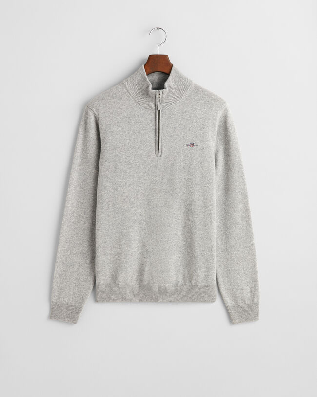Superfine Lambswool Half-Zip Sweater