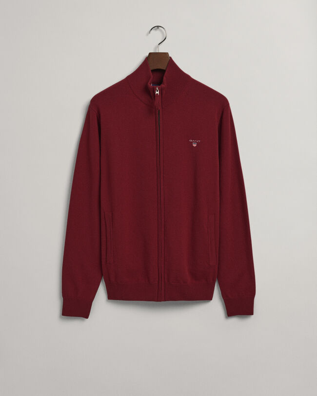 Super Fine Lambswool Zip Cardigan