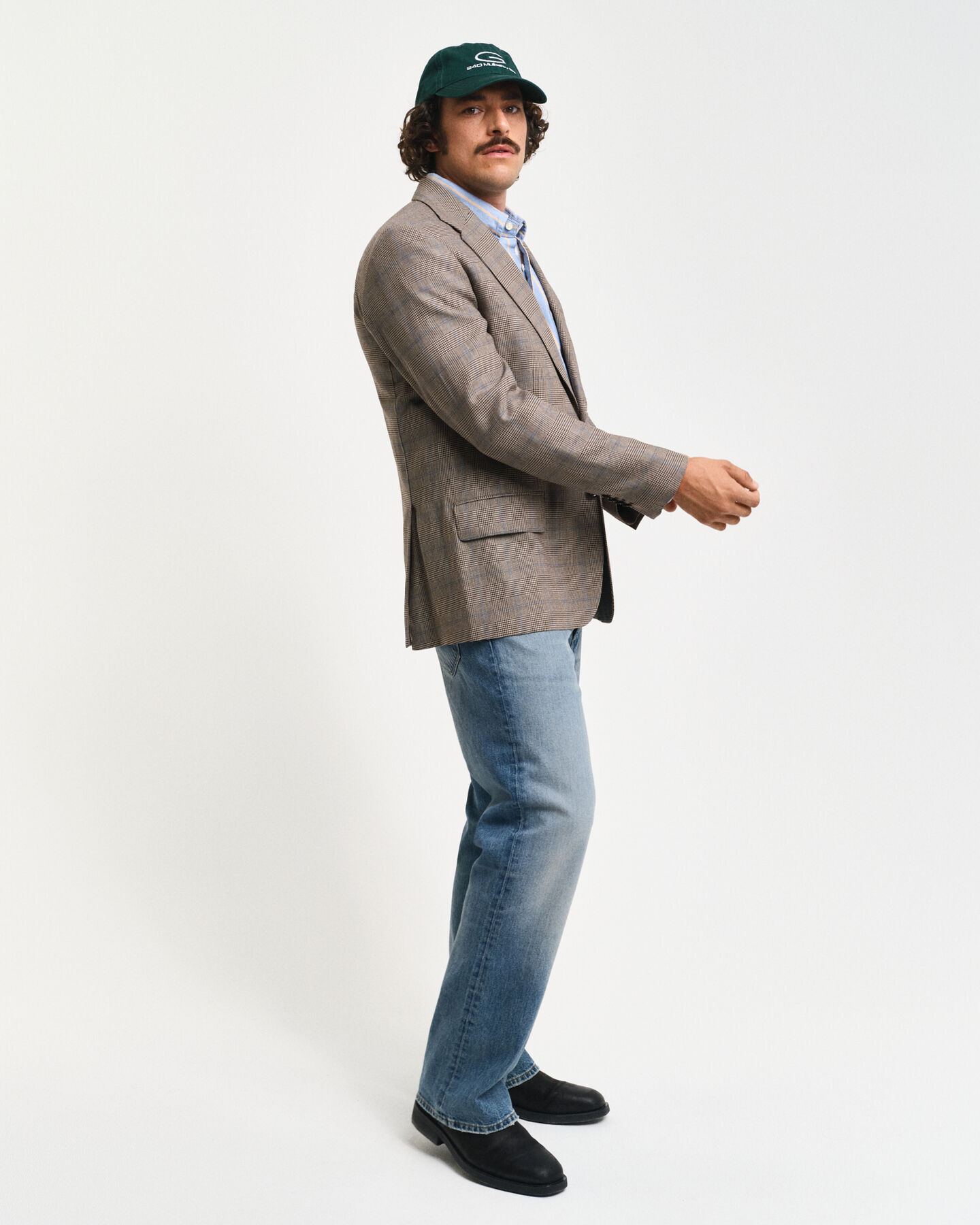 Regular Fit Glen Check Blazer