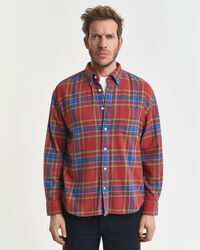 Relaxed Fit Checked Twill Shirt