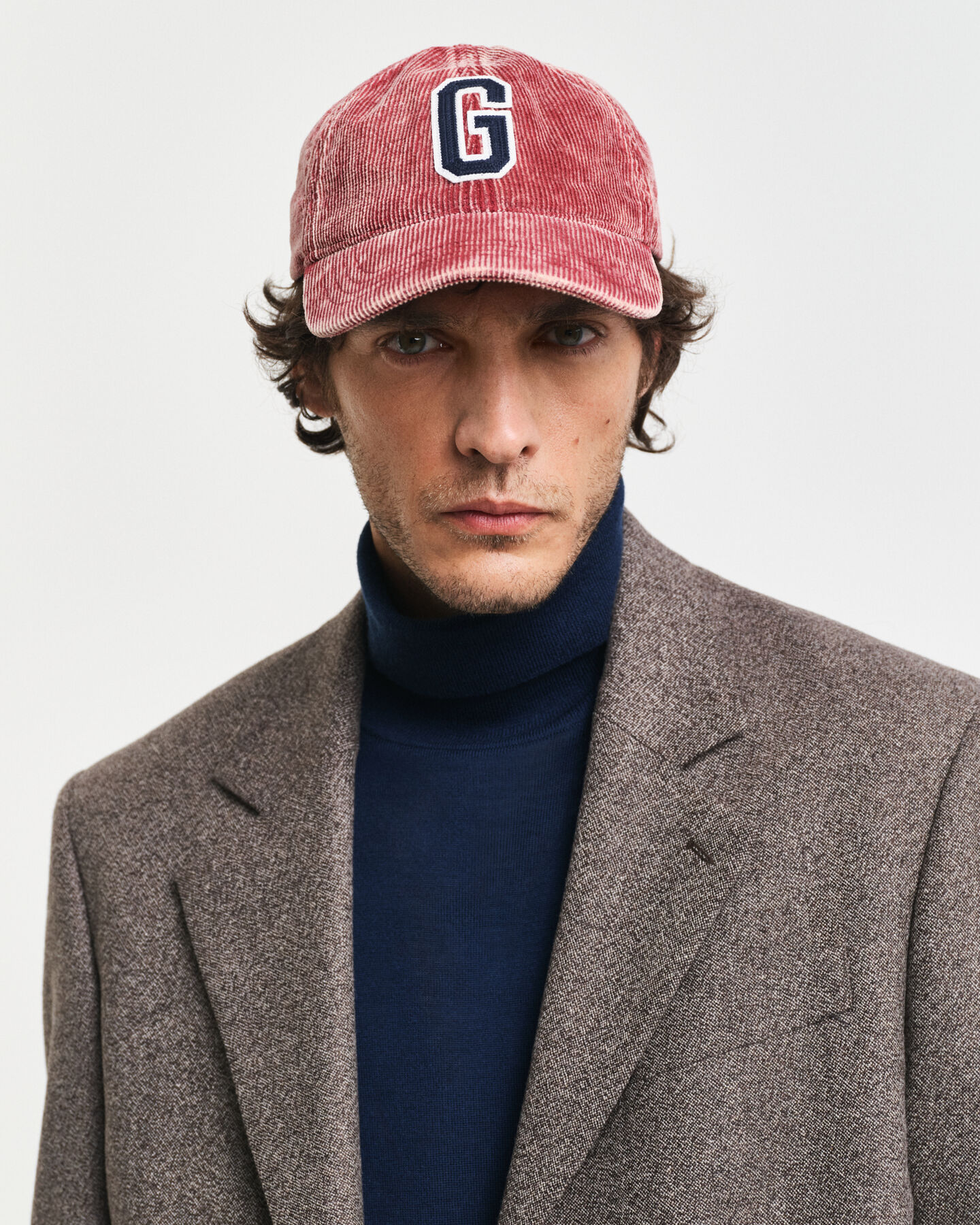 G Badge Washed Corduroy Cap
