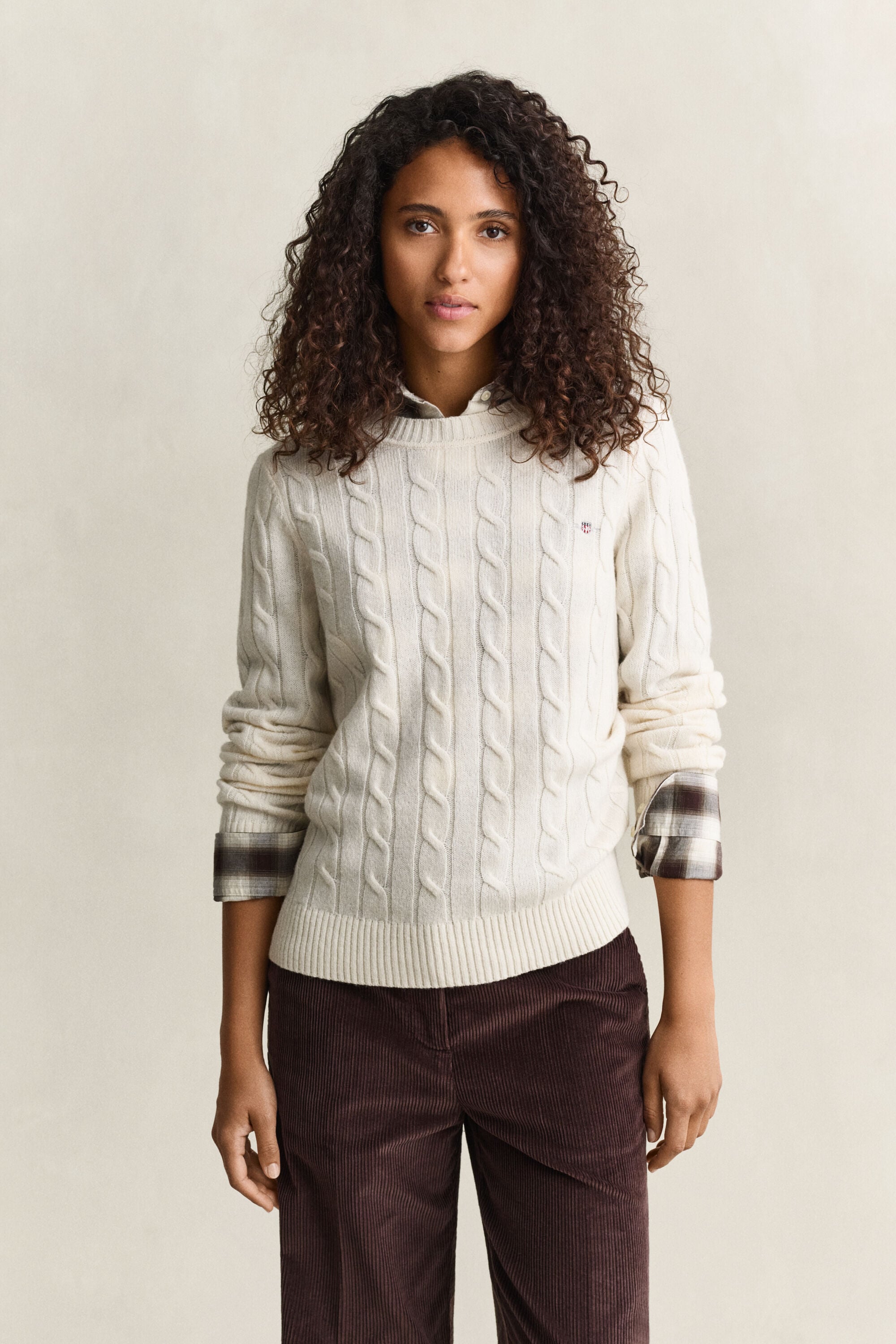 Lambswool Cable Knit Sweater