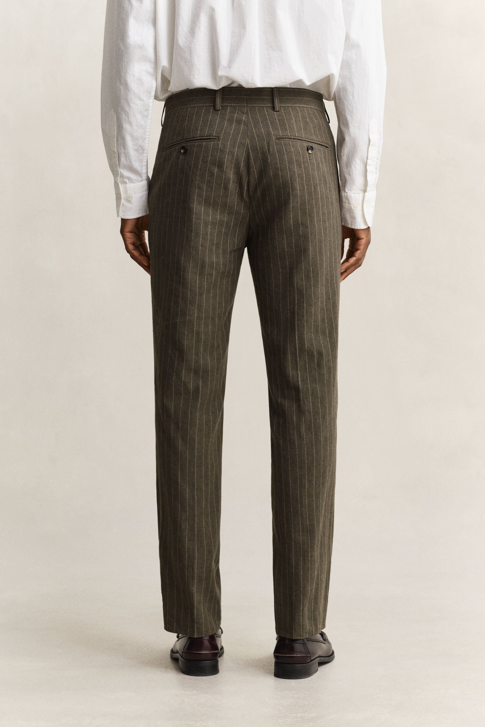 Pinstriped Suit Pants