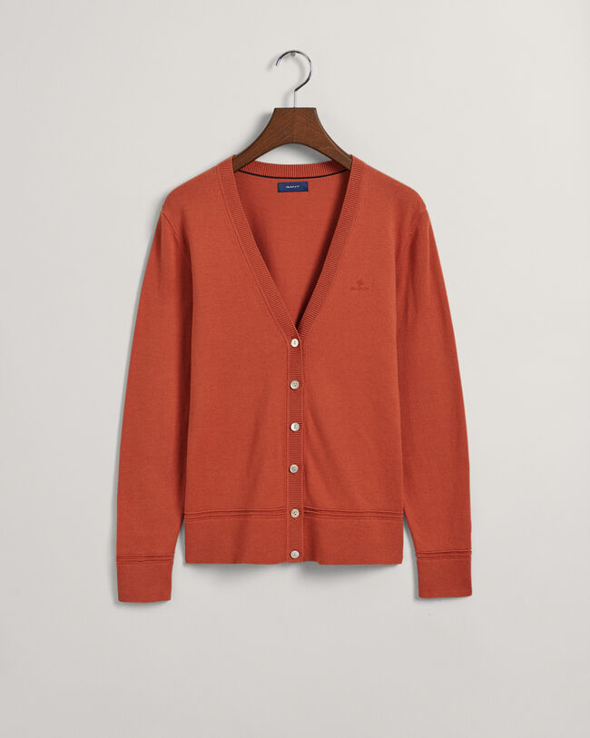 Light Cotton V-Neck Cardigan