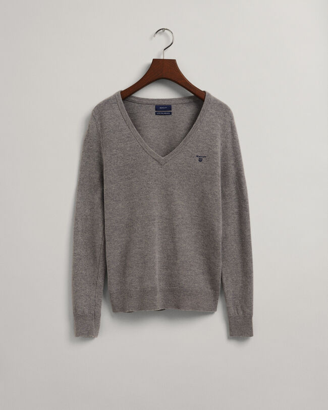 Extra Fine Lambswool V-Neck Sweater