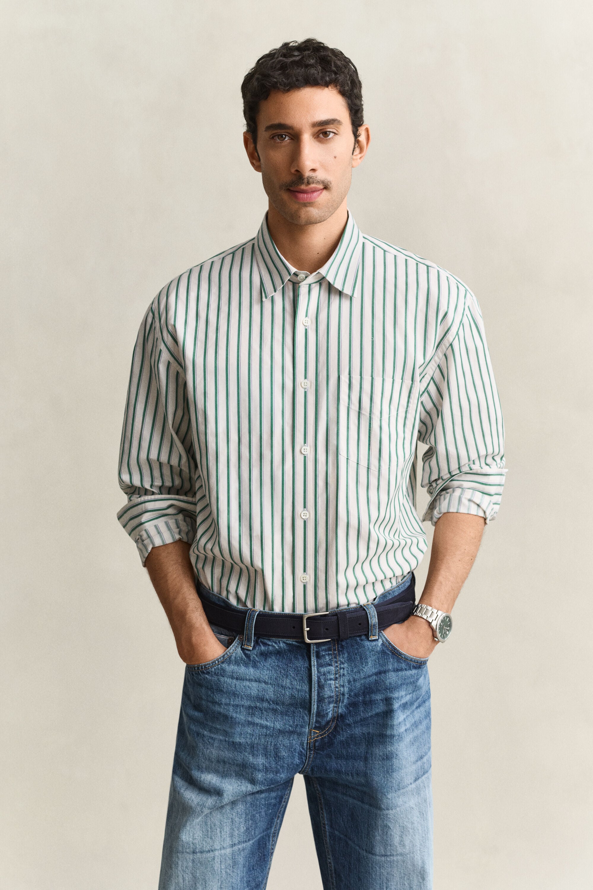 Dobby Striped Shirt