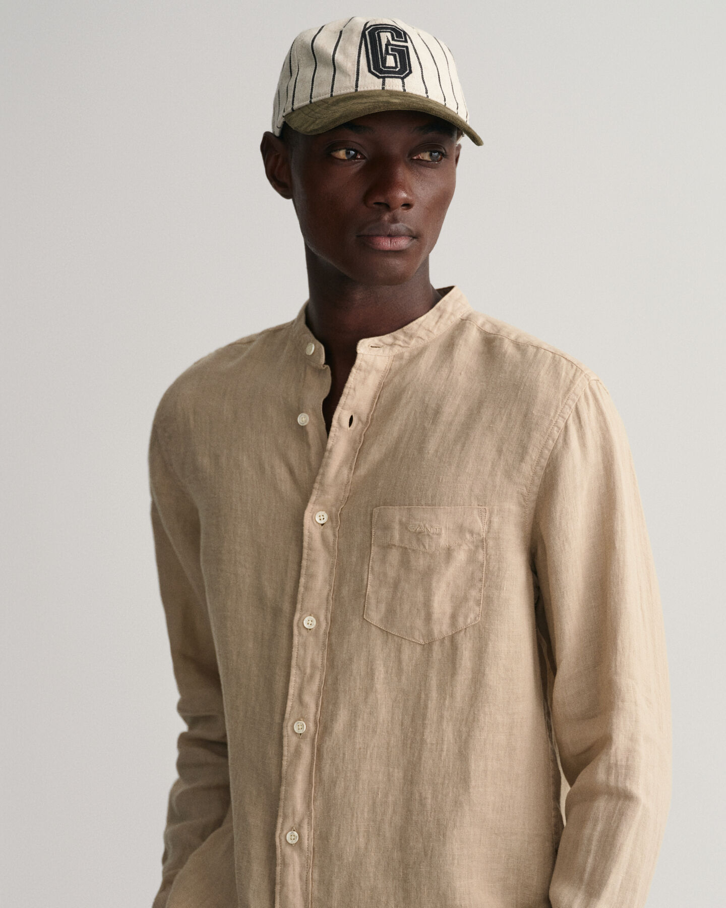 Regular Fit Garment-Dyed Linen Shirt