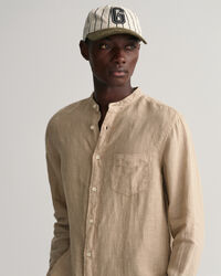 Regular Fit Garment-Dyed Linen Shirt