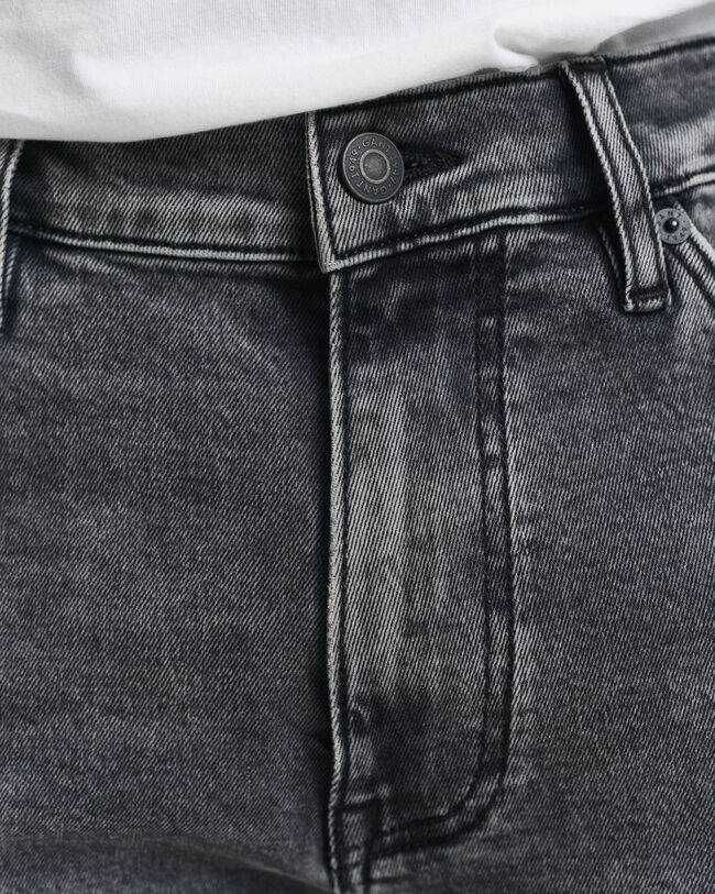 Slim Fit Black Wash Jeans