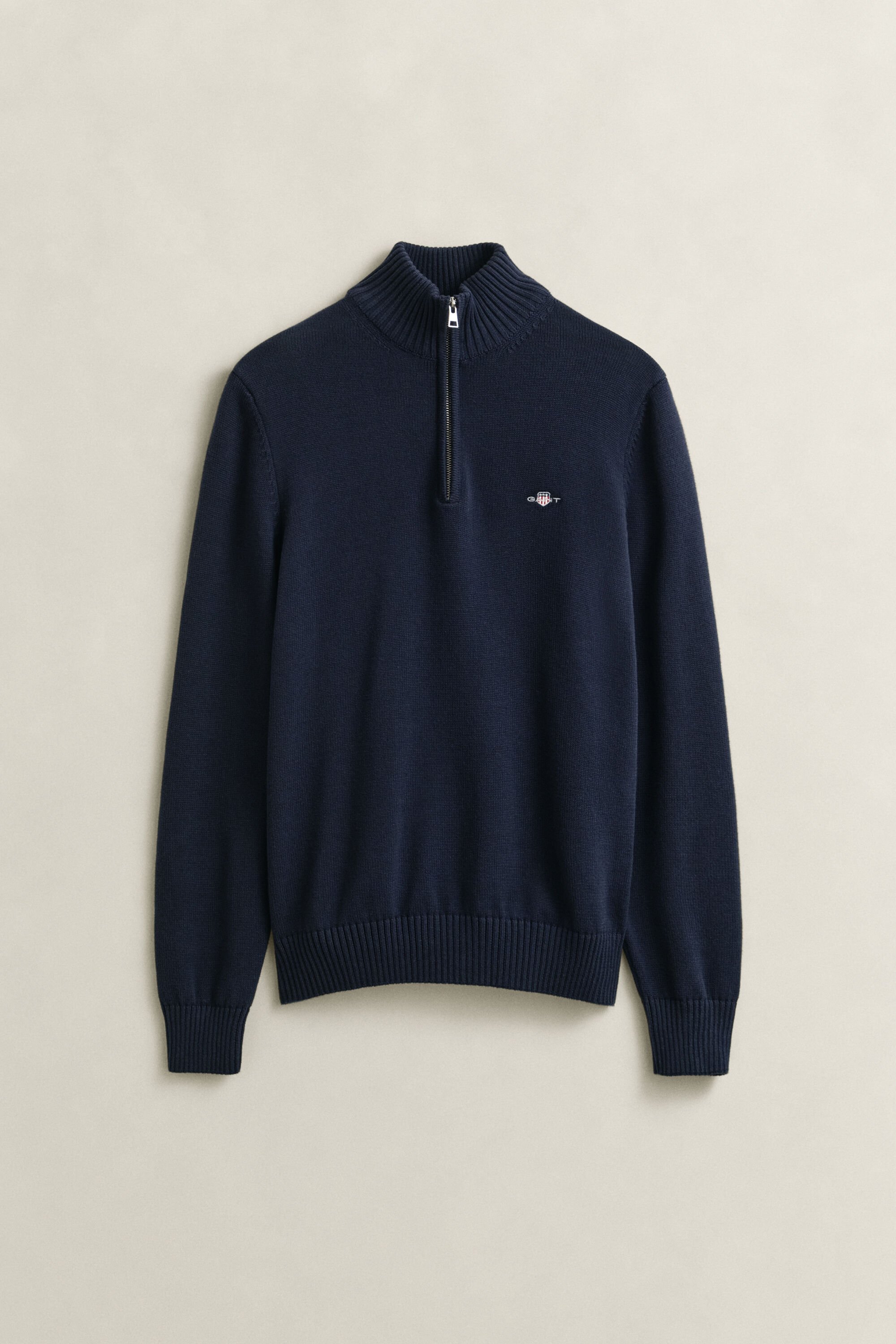 Casual Cotton Half-Zip Sweater