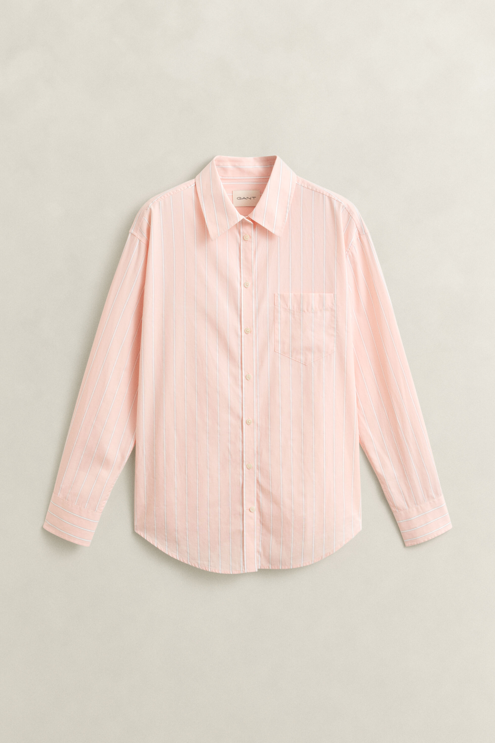 Relaxed Fit Classic Striped Poplin Shirt