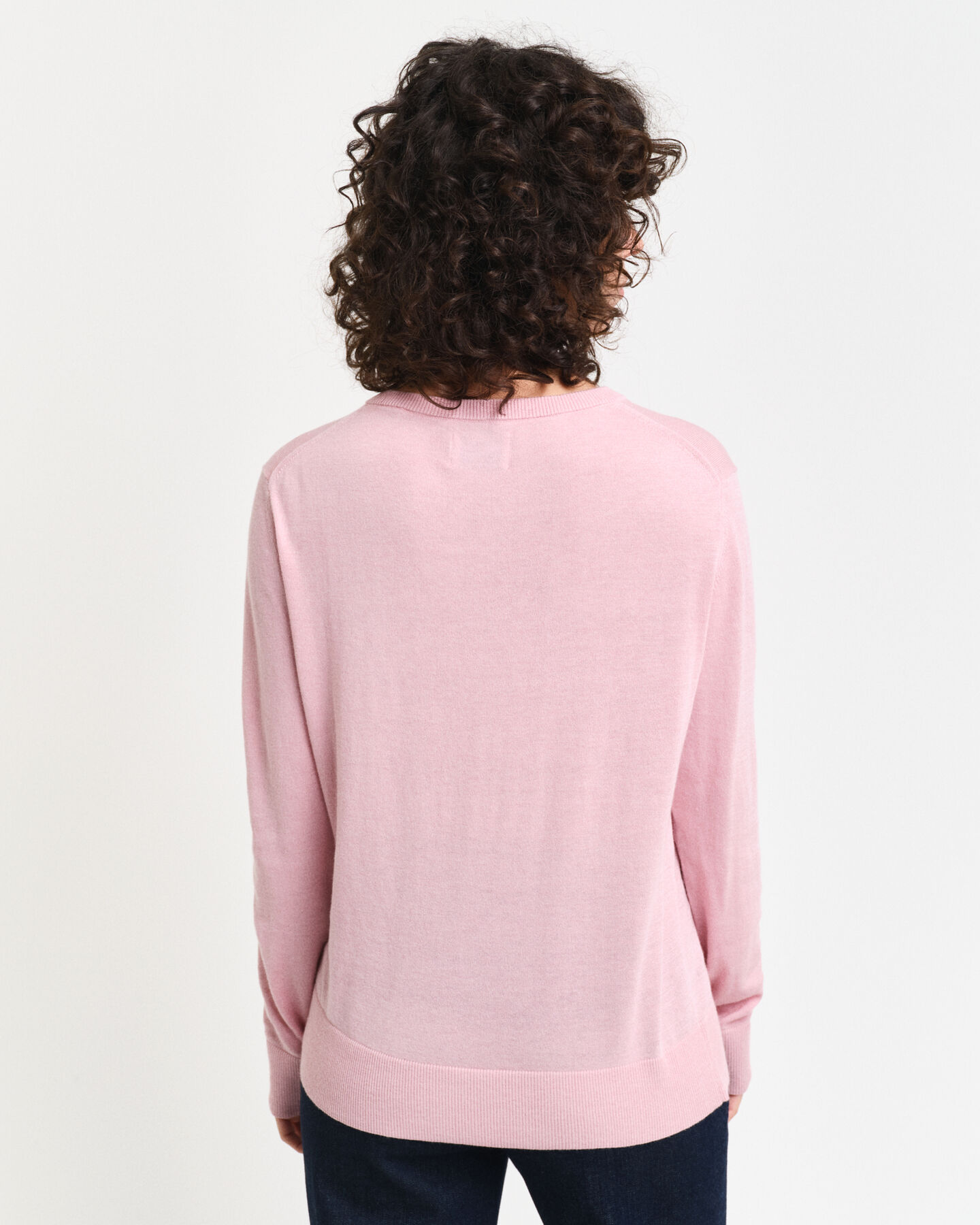 Fine Knit V-Neck Sweater