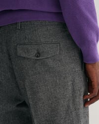 Tapered Herringbone Pants