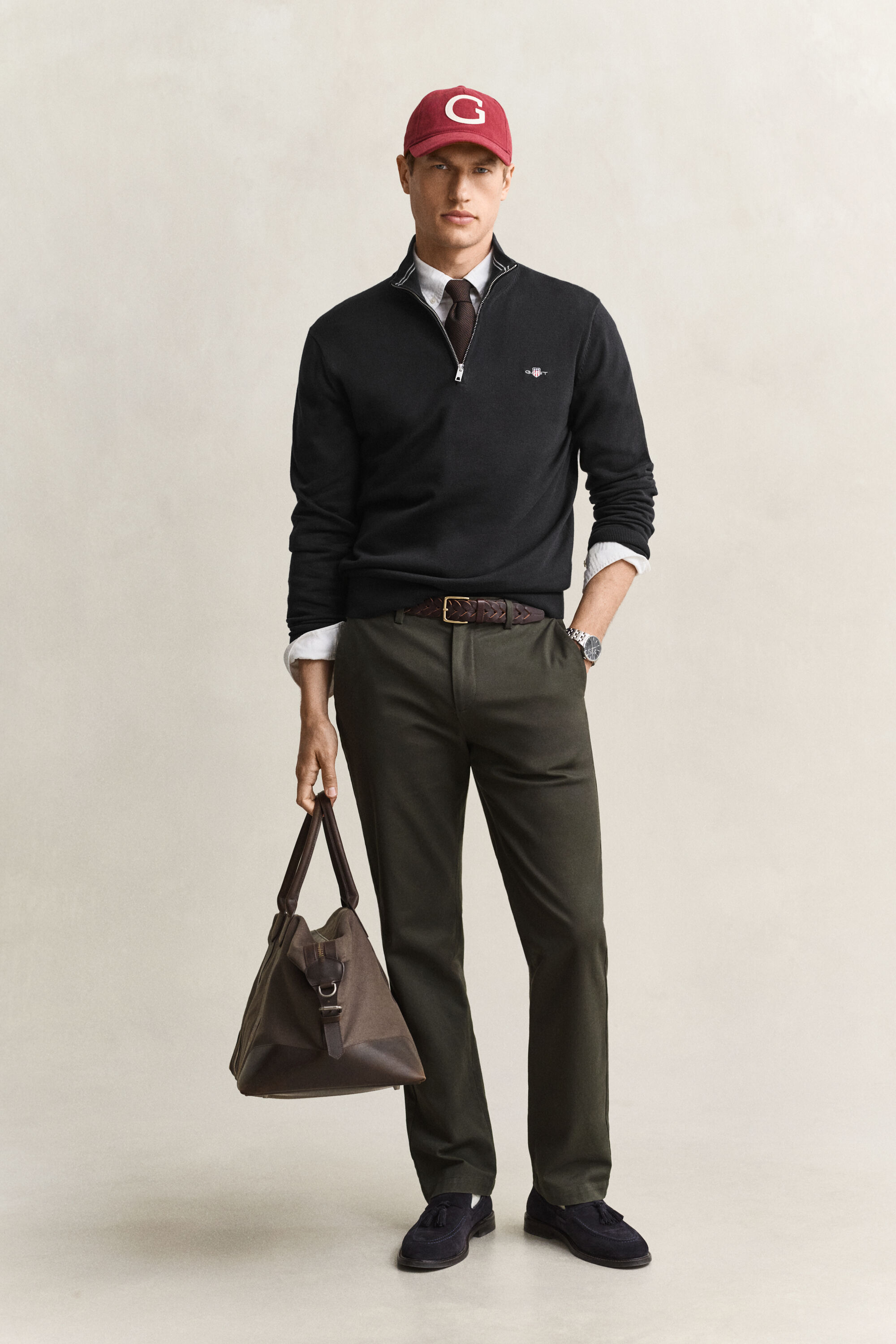 Classic Cotton Half-Zip Sweater