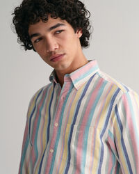 Regular Fit Multi Stripe Oxford Shirt