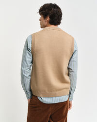 Buttoned Wool Vest