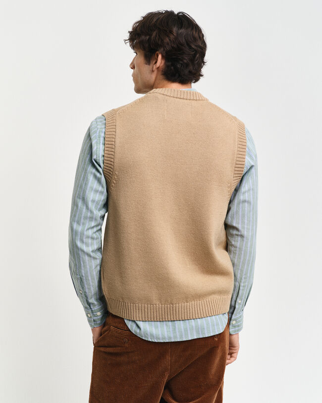 Buttoned Wool Vest