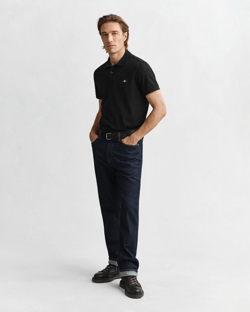 Regular Fit Shield Piqué Polo Shirt