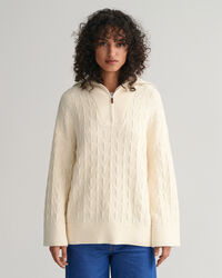 Herringbone Half-Zip Sweater