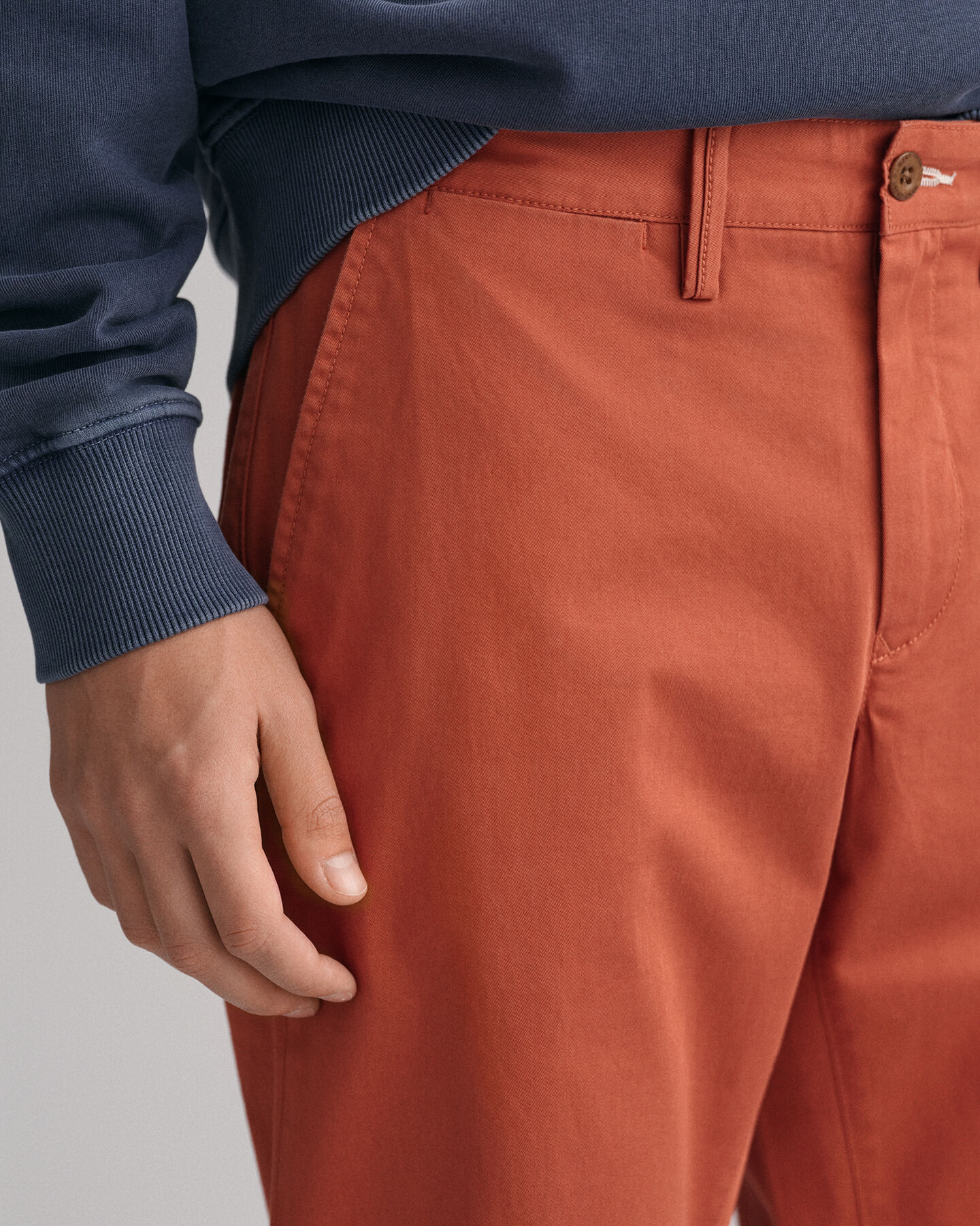 Hallden Slim Fit Twill Chinos