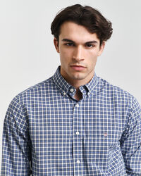 Regular Fit Small Checked Poplin Shirt