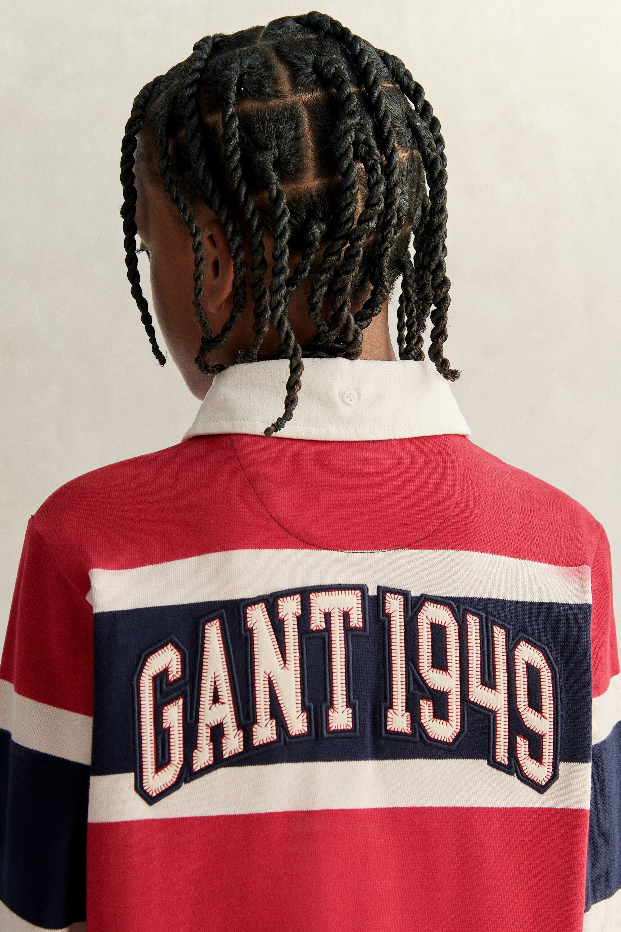 Teen Boys Collegiate Rugger — EVENING BLUE