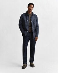 Quilted Windcheater Mid-Length Jacket