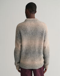 Soft Wool Ombr&eacute; Crew Neck Sweater
