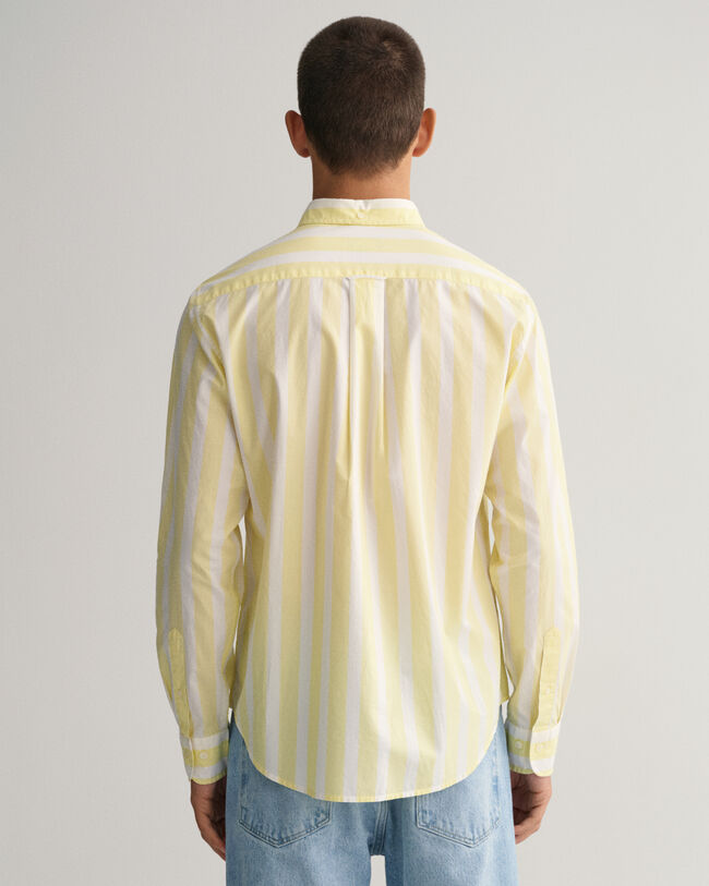 Regular Fit Wide Striped Broadcloth Shirt