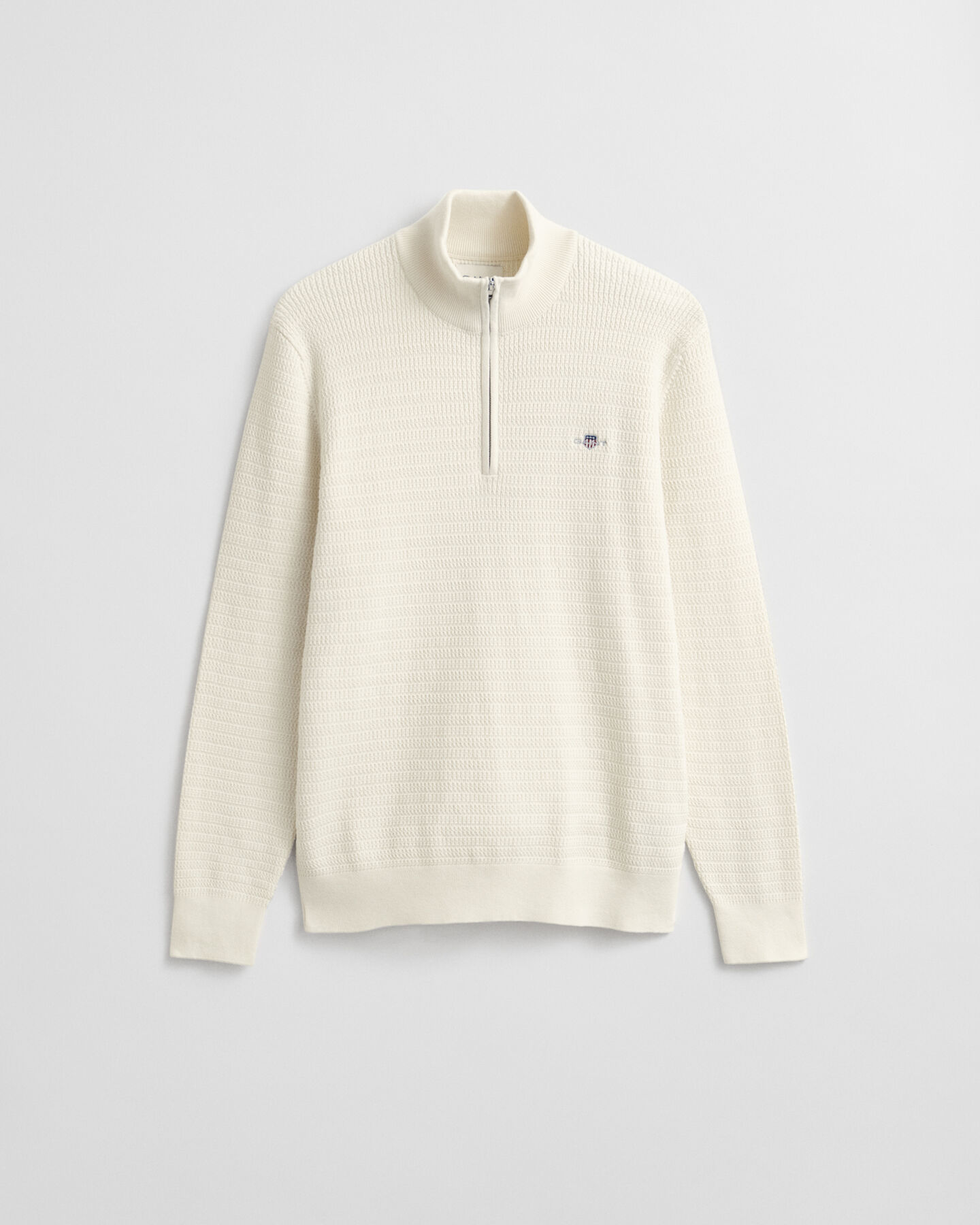 Mini Cable Knit Half-Zip Sweater