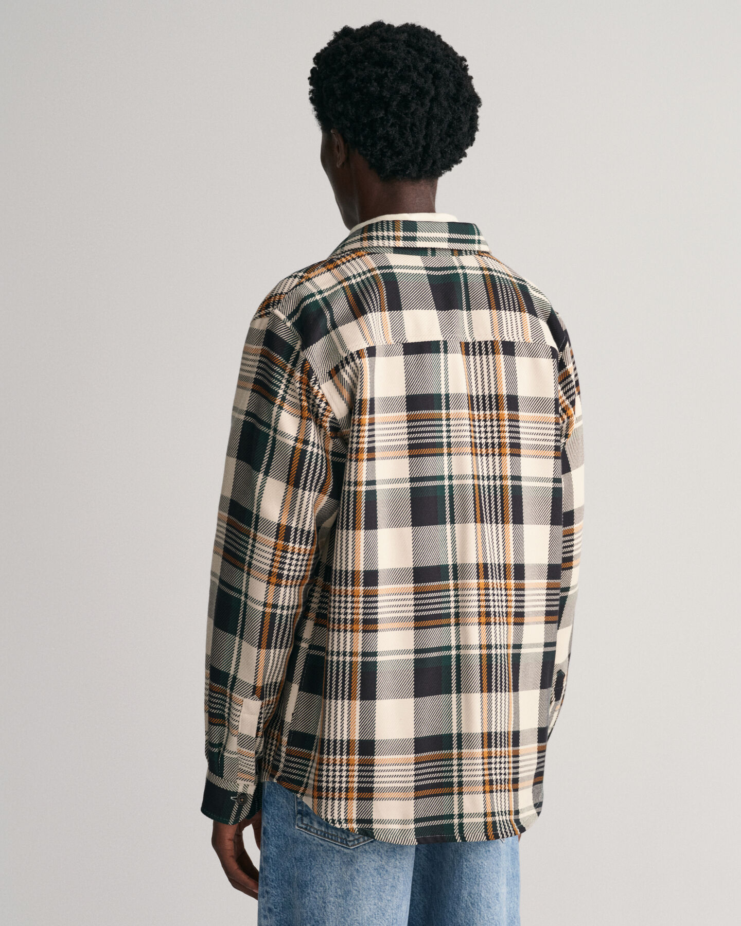Checked Heavy Twill Overshirt