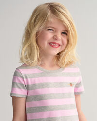 Girls Striped Spin Dress