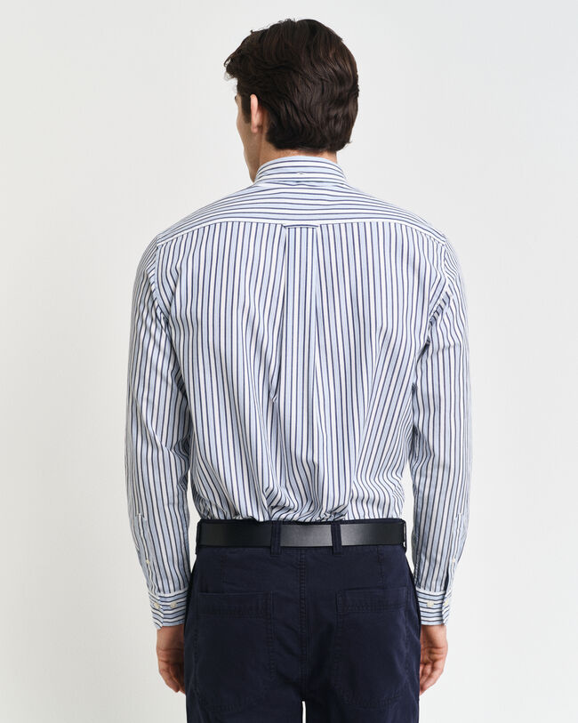 Regular Fit Striped Poplin Shirt
