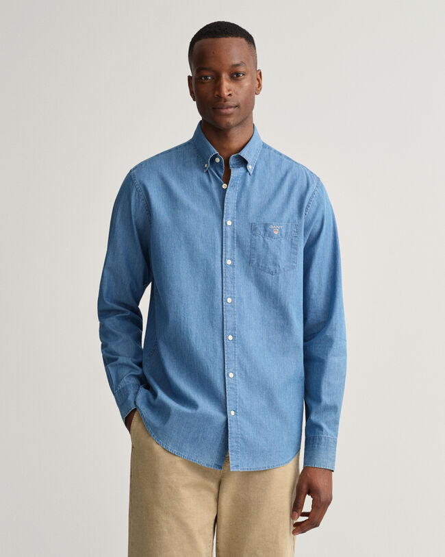 Regular Fit Indigo Shirt