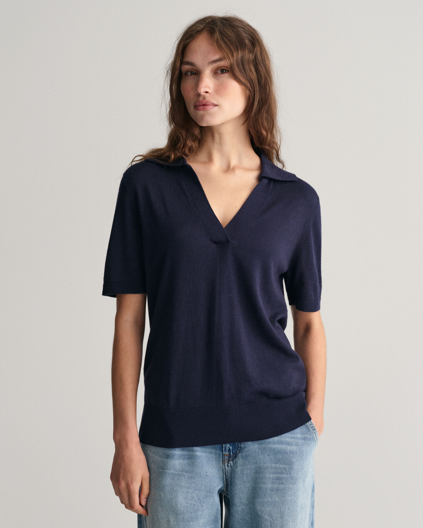 Fine Knit Short Sleeve Rugger