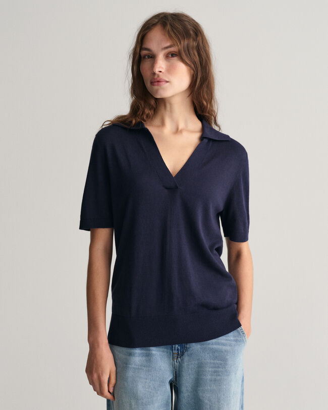 Fine Knit Short Sleeve Rugger