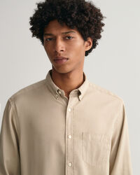Regular Fit Garment-Dyed Lyocell Shirt