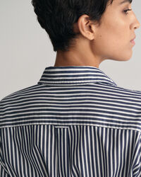 Striped Poplin Shirt Dress