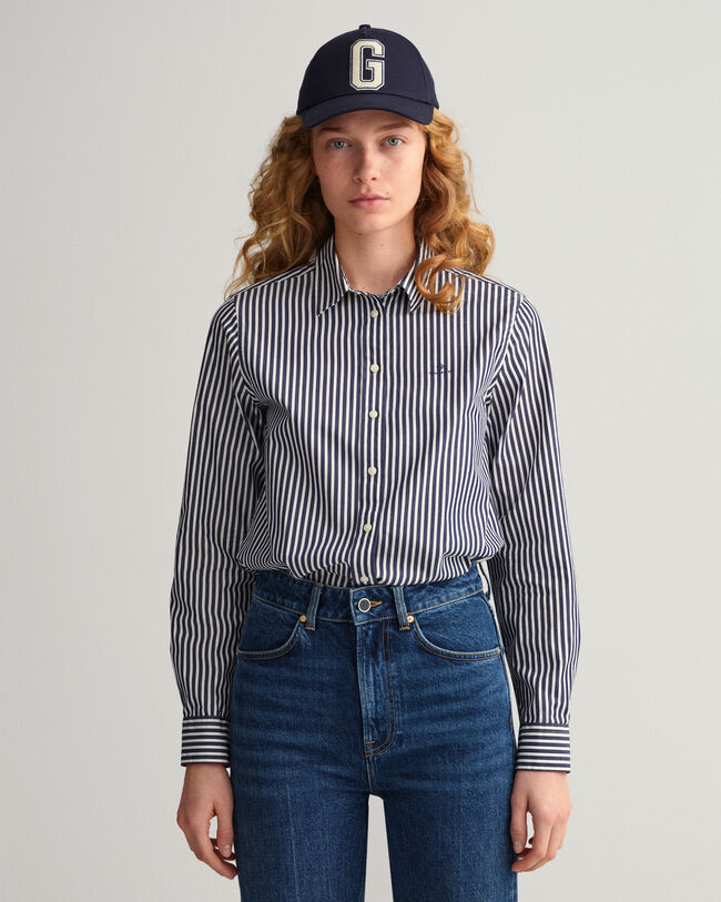 Regular Fit Striped Broadcloth Shirt