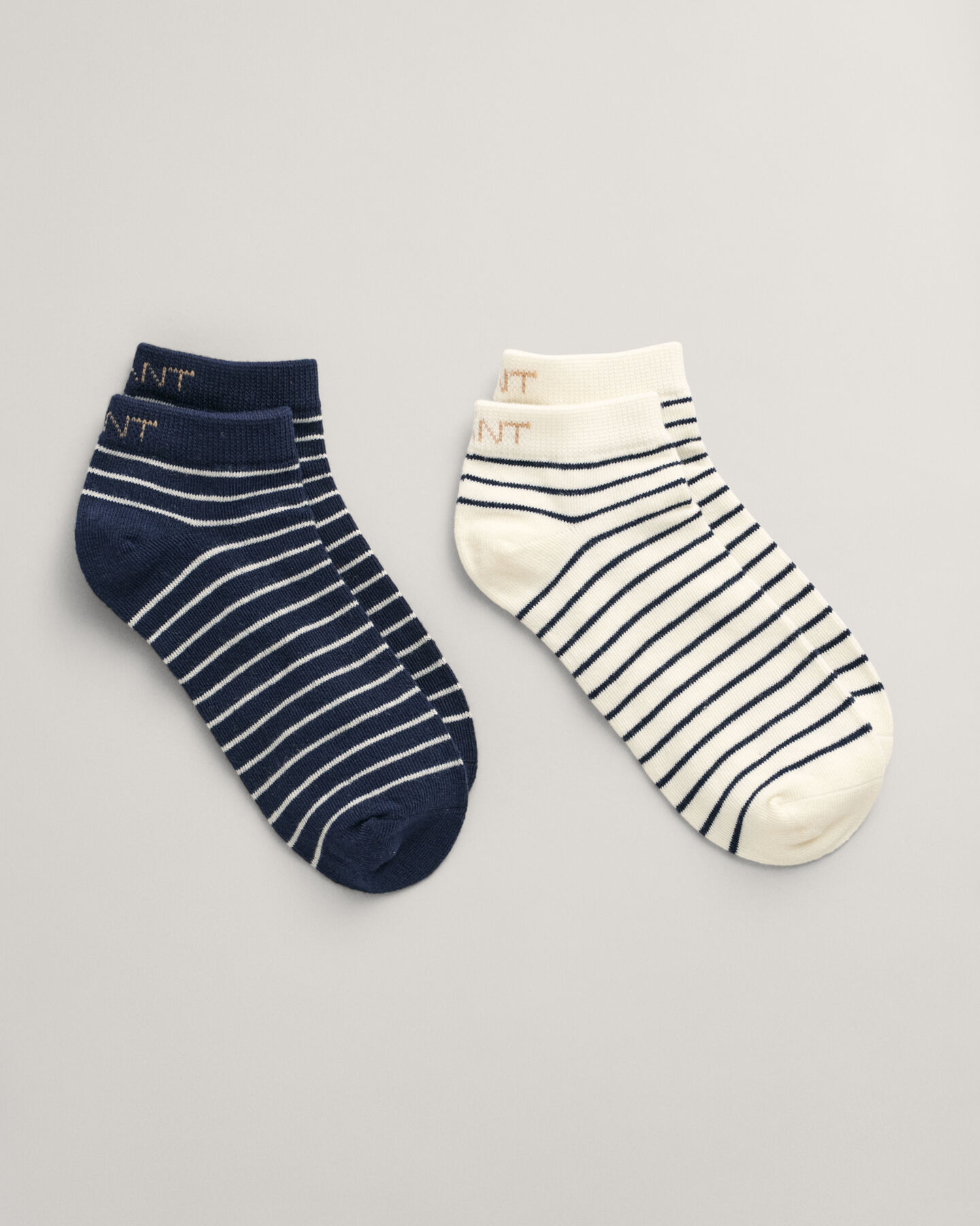 2-Pack Breton Striped Ankle Socks