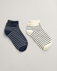 2-Pack Breton Striped Ankle Socks