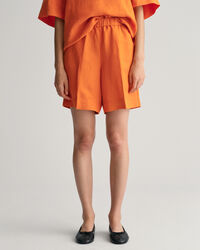 Relaxed Fit Linen Blend Pull-On Shorts