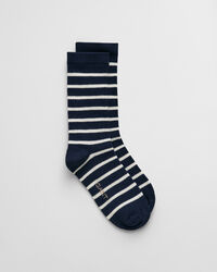 Ribbed Breton Stripe Socks