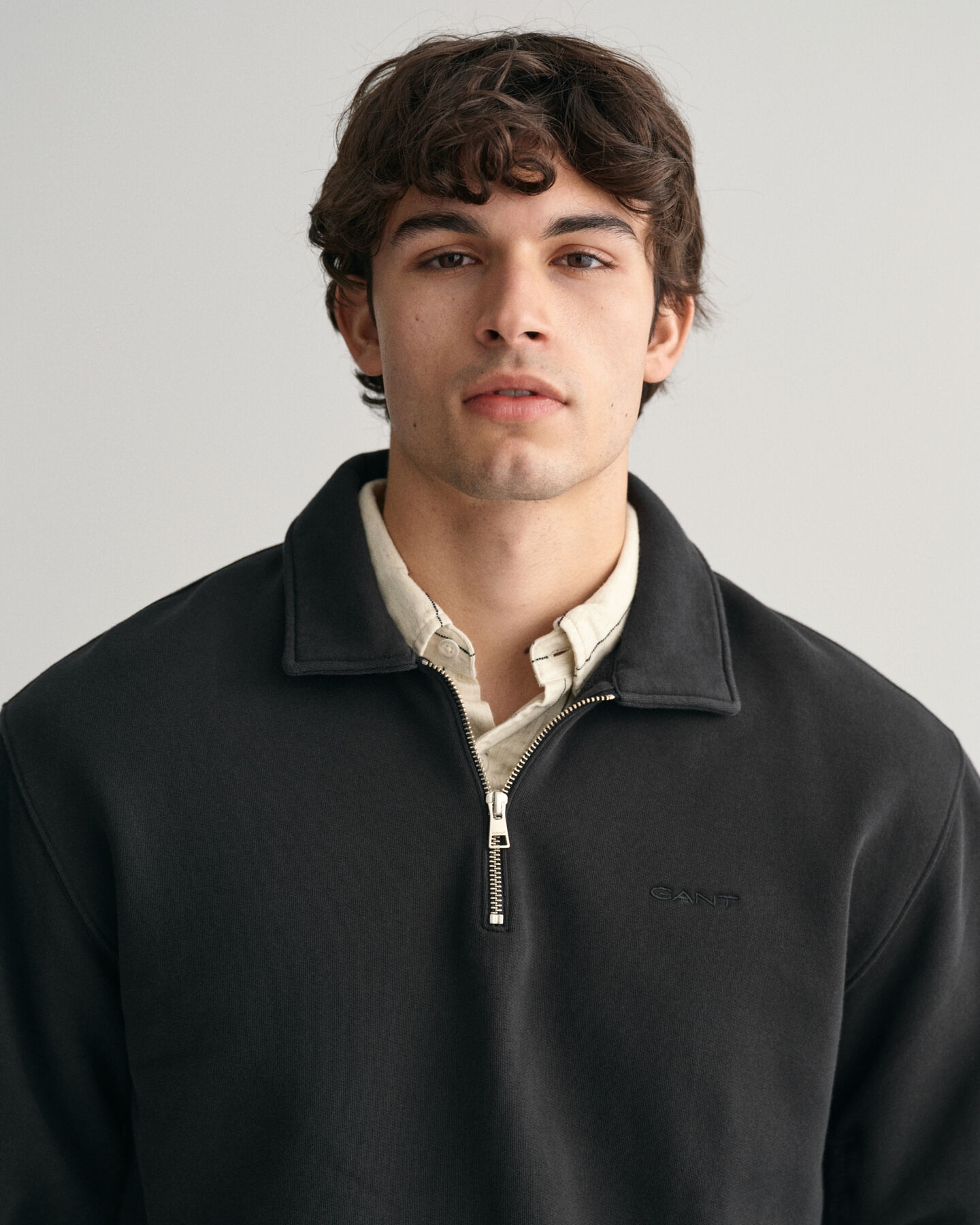 GANT Logo Half-Zip Sweatshirt