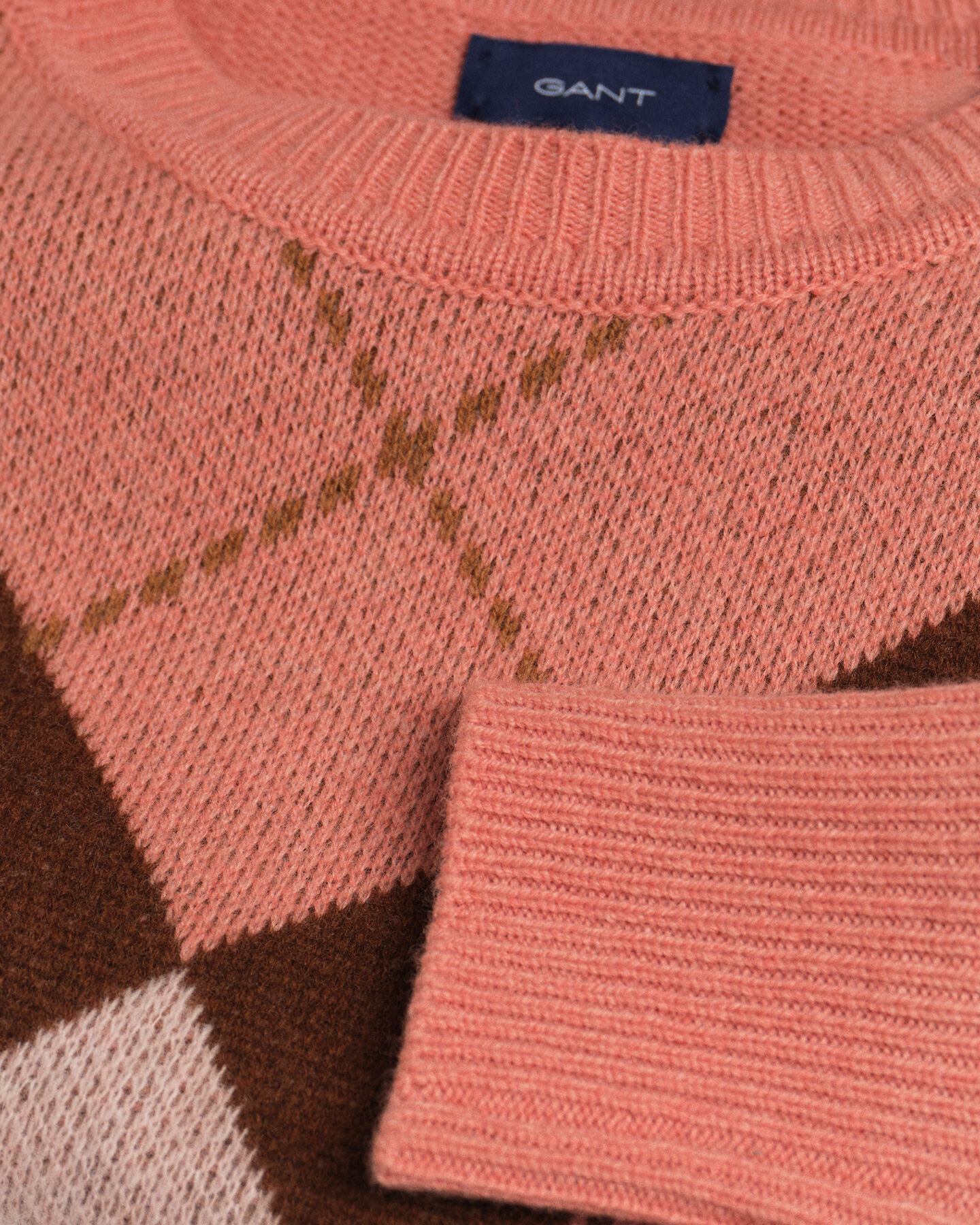 Argyle Crew Neck Sweater